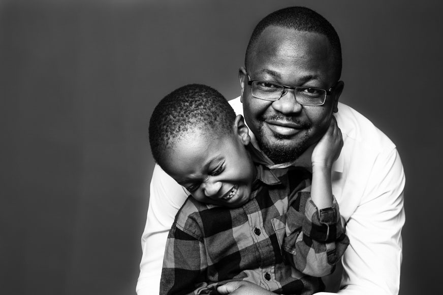Father and Son studio photography